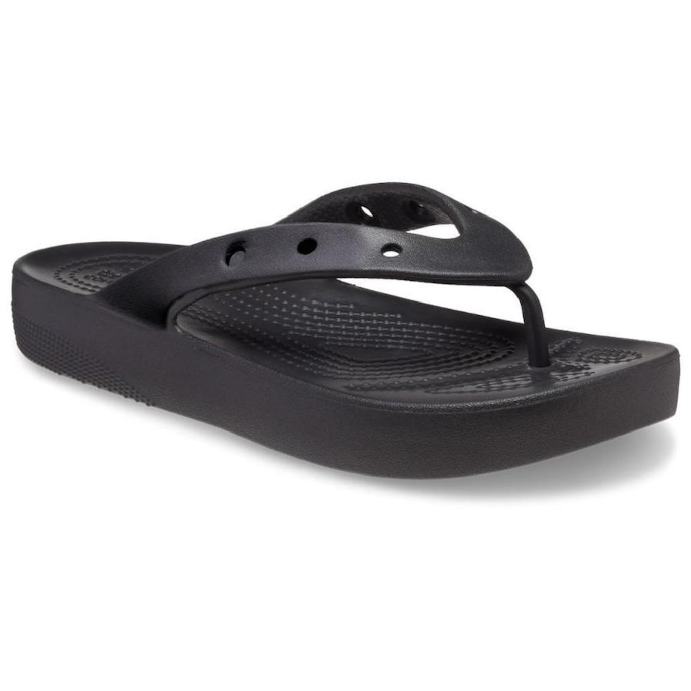 Chinelo Crocs Classic Plataform Flip - Feminino - Foto 5