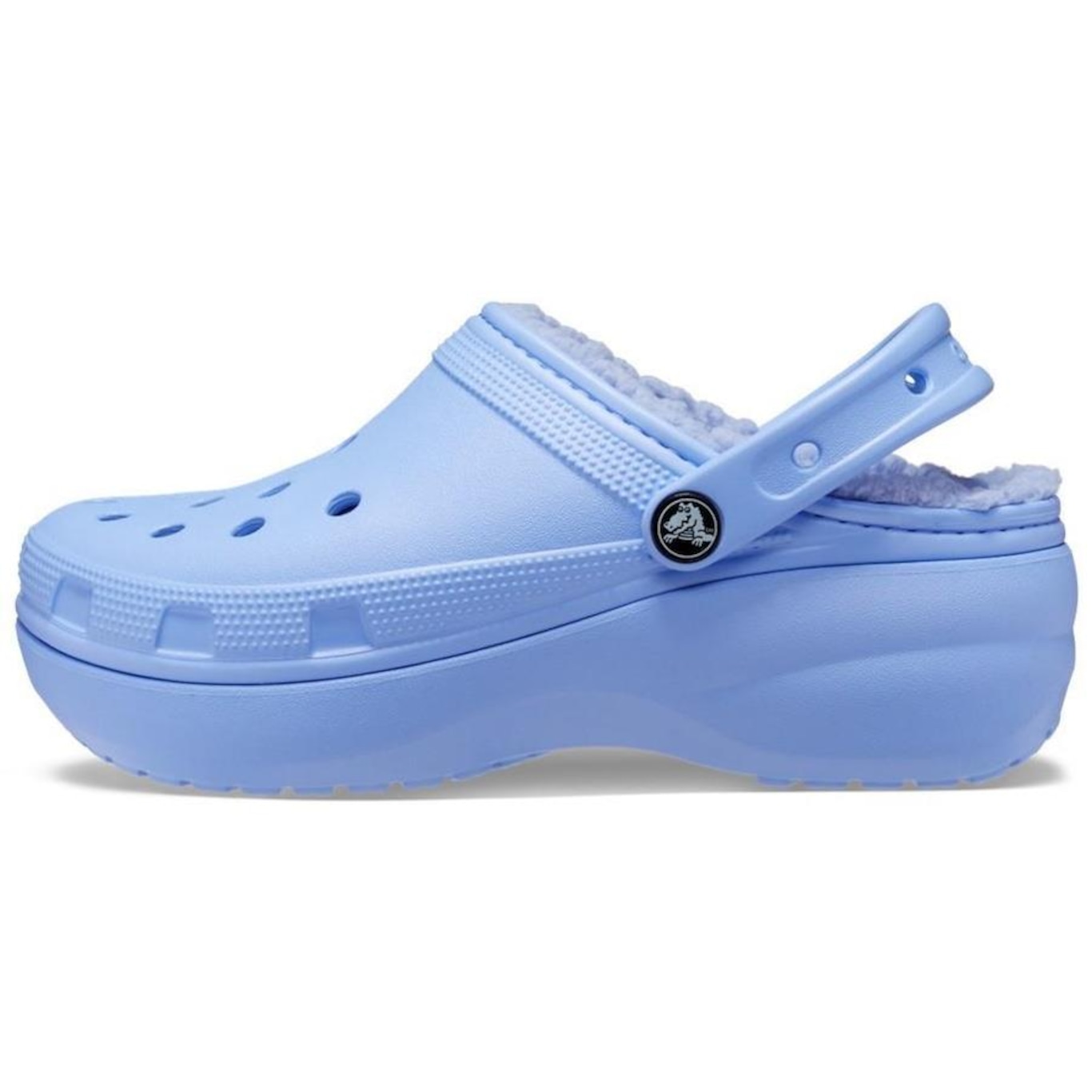 Sandália Crocs Classic Plataform Lined Clog - Feminino - Foto 2