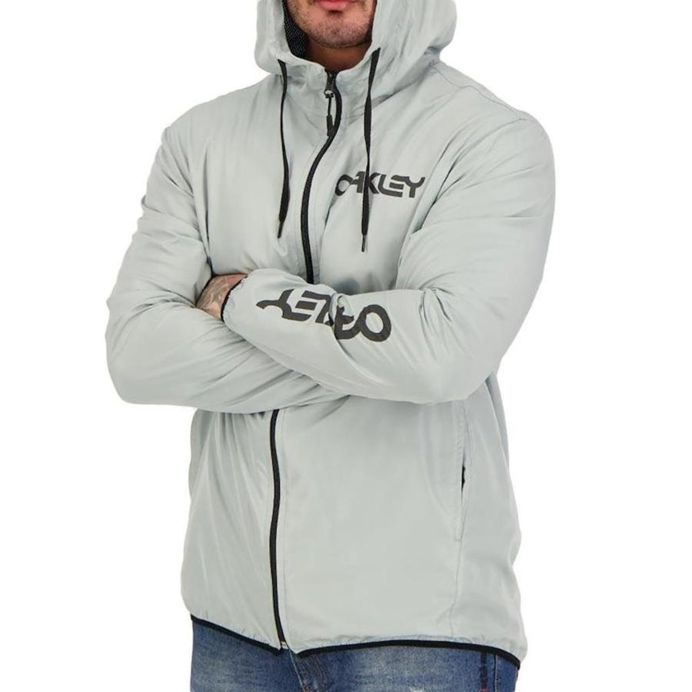 Jaqueta com Capuz Oakley Mark II Windbreaker - Masculina - Foto 4