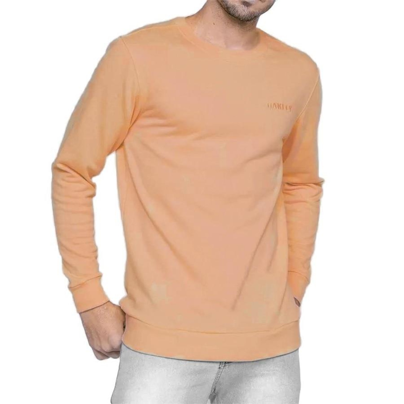 Blusão de Moletom sem Capuz Oakley Crew Neck - Masculino - Foto 1