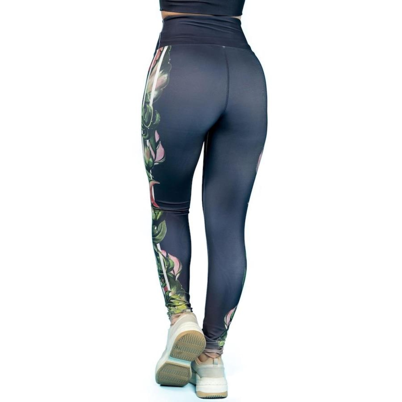 Calça Legging Manalinda Floral - Feminina - Foto 3