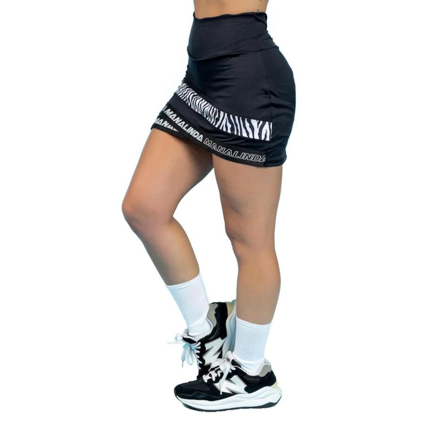 Shorts Saia Manalinda Zebra - Feminino - Foto 3