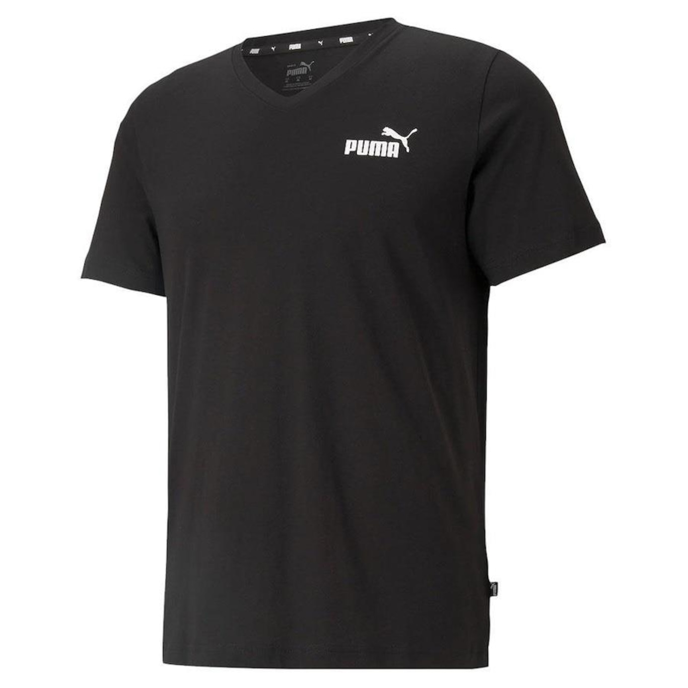 Camiseta Puma Essentials V-Neck - Masculina - Foto 1