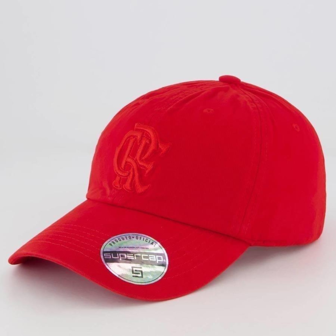 BONÉ ABA CURVA FLAMENGO FUTFANATICS ESCUDO - STRAPBACK - ADULTO - Foto 1