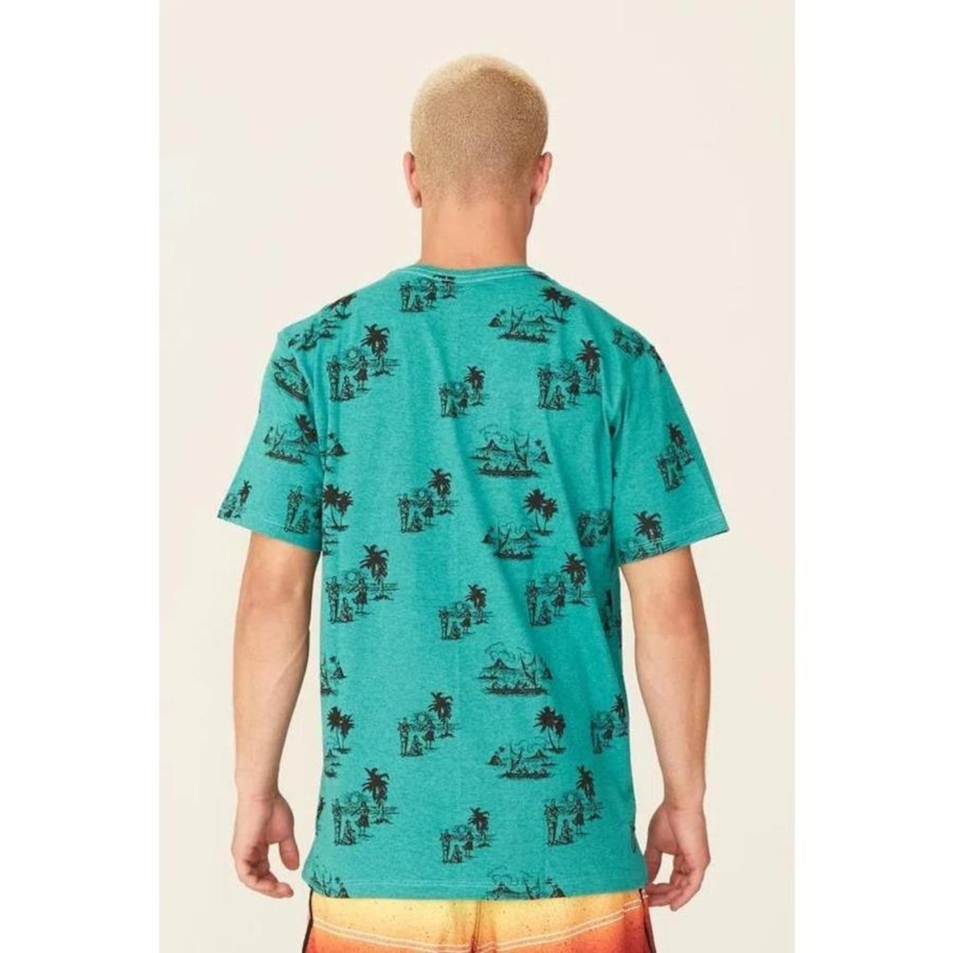 Camisa Hawaiian Dreams Nook Água - Masculina - Foto 4