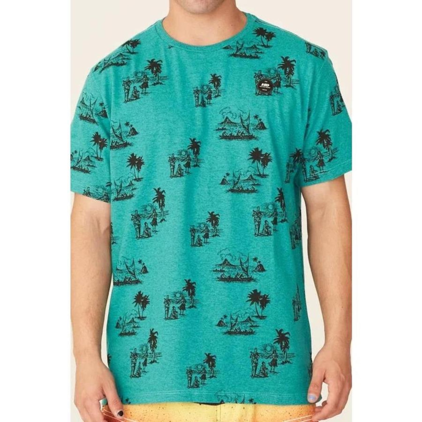 Camisa Hawaiian Dreams Nook Água - Masculina - Foto 5