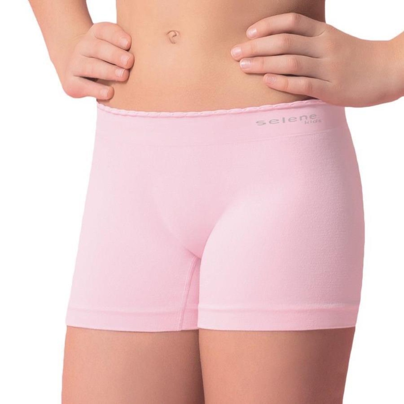 Kit Calcinhas Boxer Selene Sem Costura - 3 Unidades - Infantil - Foto 4