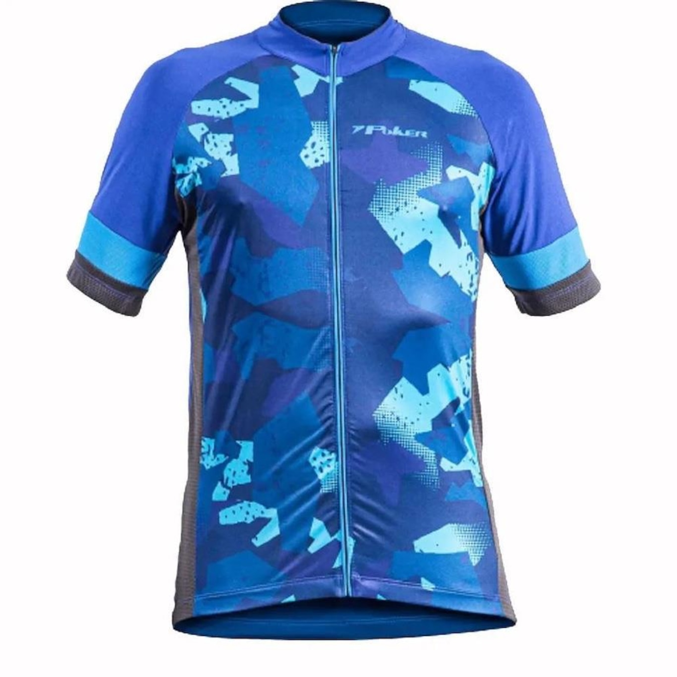 Camisa de Ciclismo Poker com Zíper Total Defend - Masculina - Foto 1