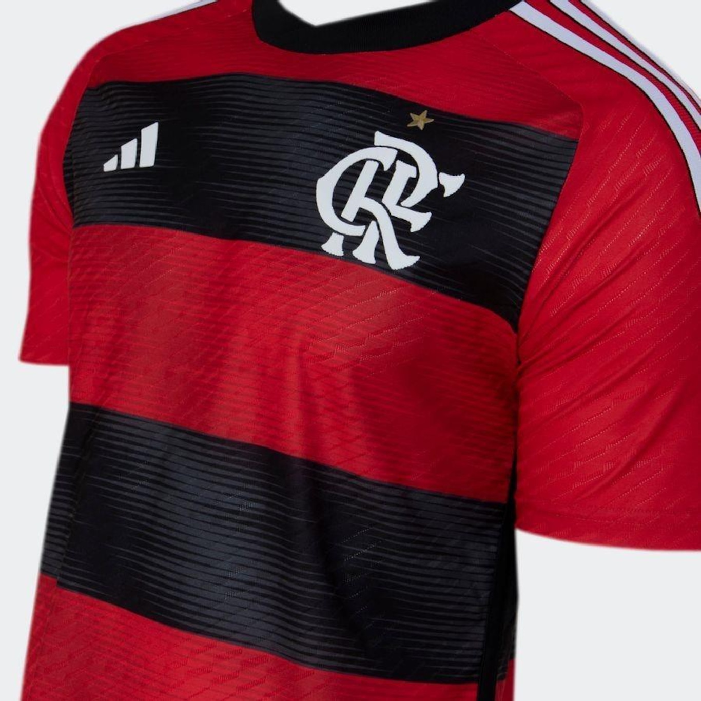 Camisa 1 do Flamengo Authentic adidas - Masculina - Foto 6