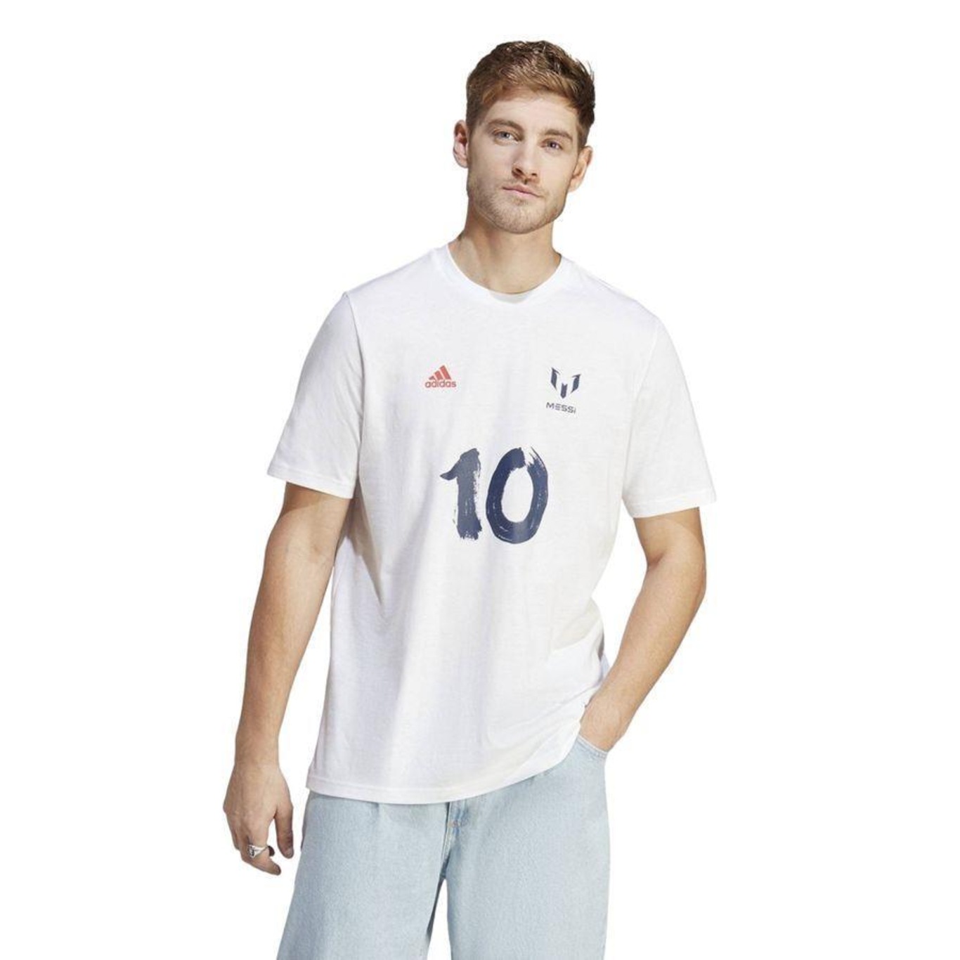 Camiseta adidas Grafica Messi Cny - Masculina - Foto 2