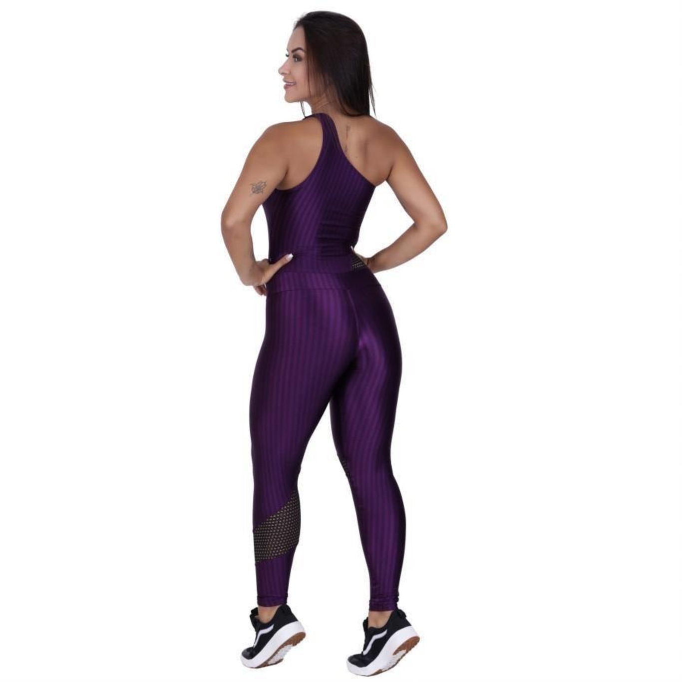 Macacão com Bojo Orbis Fitness Cirre 3D Recortes - Feminino - Foto 2