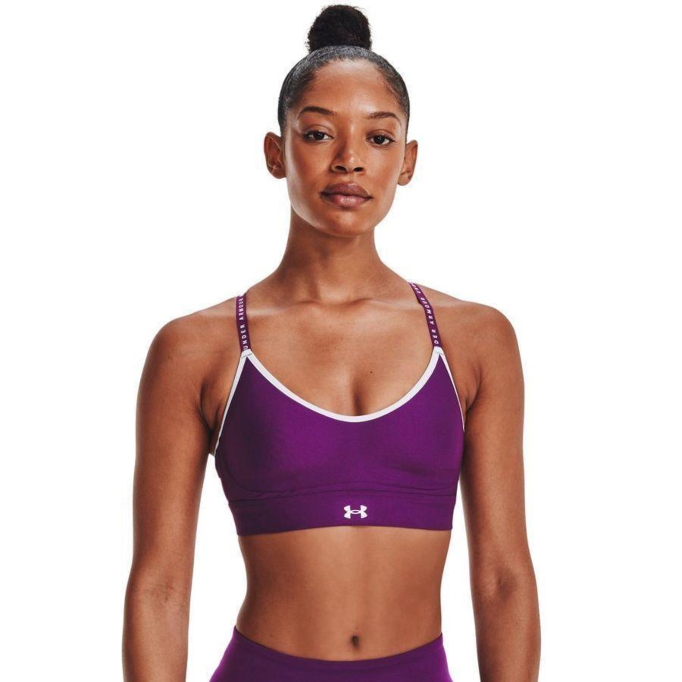 Top Fitness Under Armour Infinity Covered Low - Feminino em