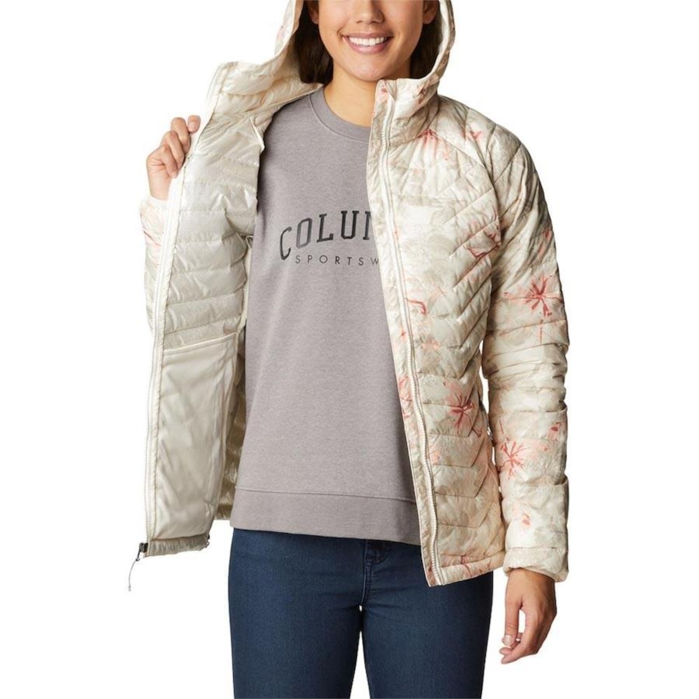 Jaqueta com Capuz Columbia Powder Lite Hooded - Feminina - Foto 2