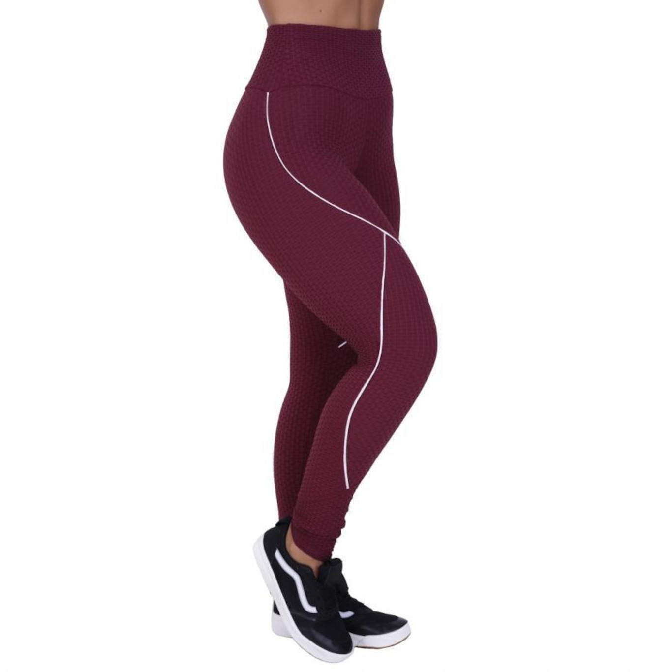 Calça Legging Orbis Fitness Textura Relevo - Feminina - Foto 3