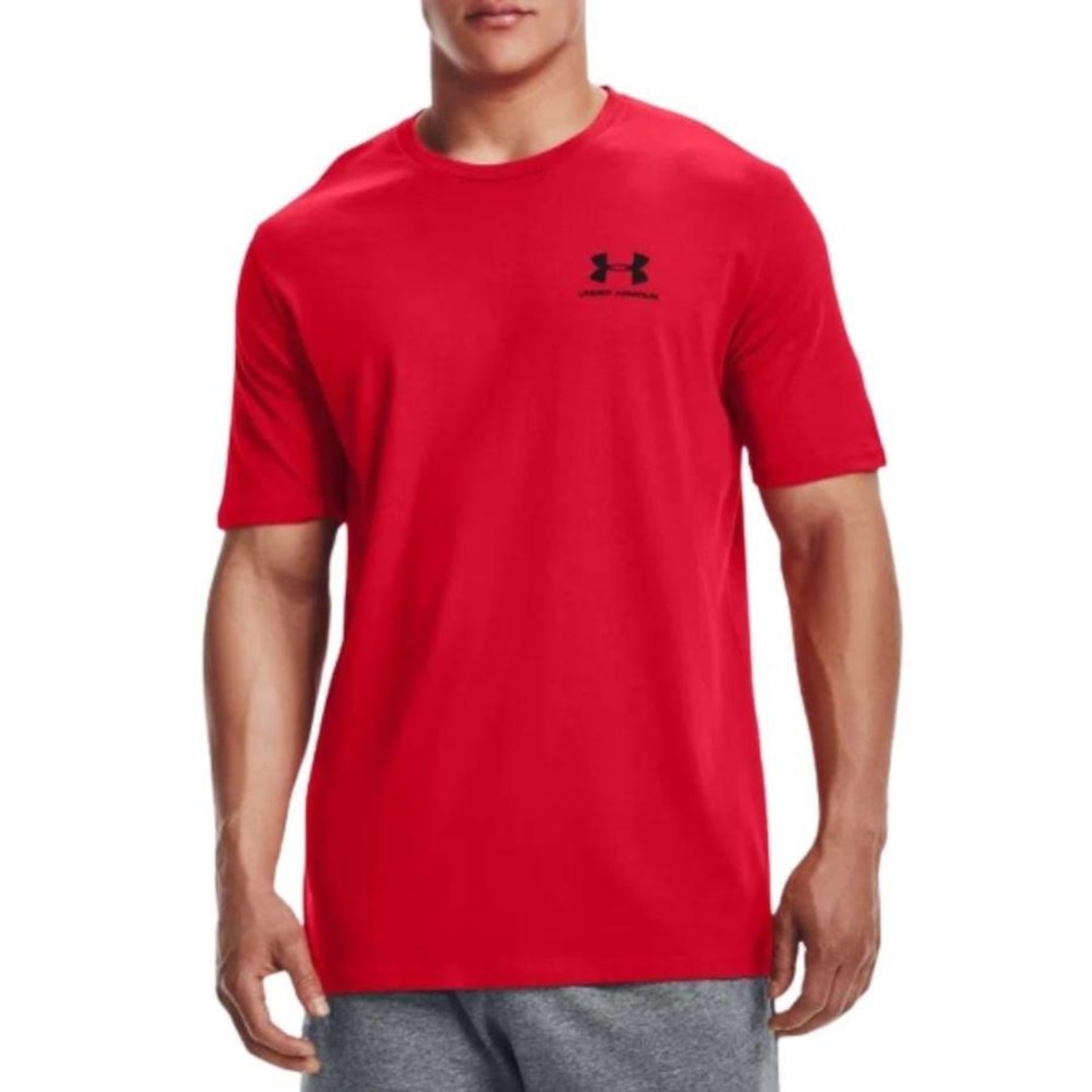 Camiseta Under Armour Sportstyle Left Chest SS - Masculina - Foto 1