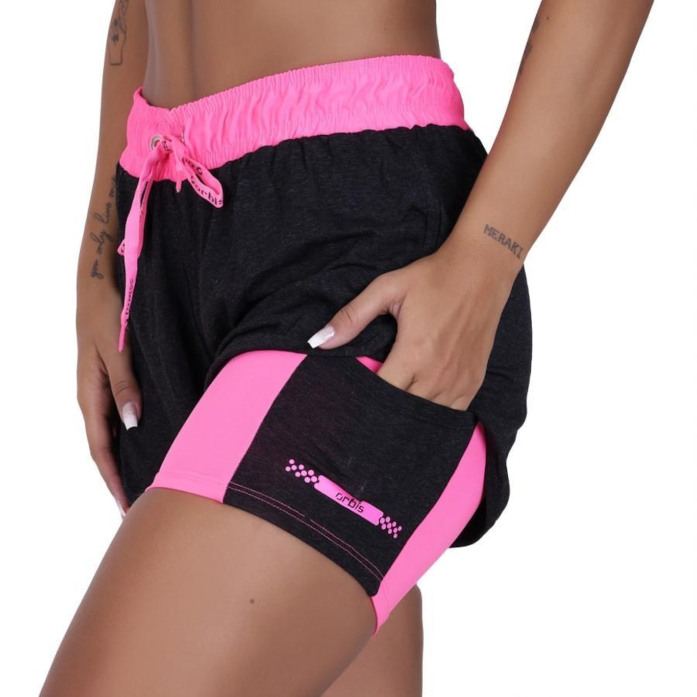 Shorts de Corrida Orbis com Bolso - Feminino - Foto 5