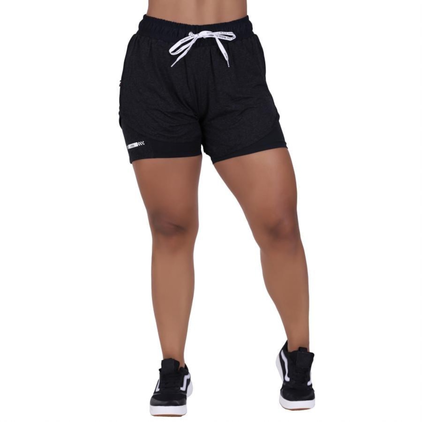 Shorts de Corrida Orbis com Bolso - Feminino - Foto 2