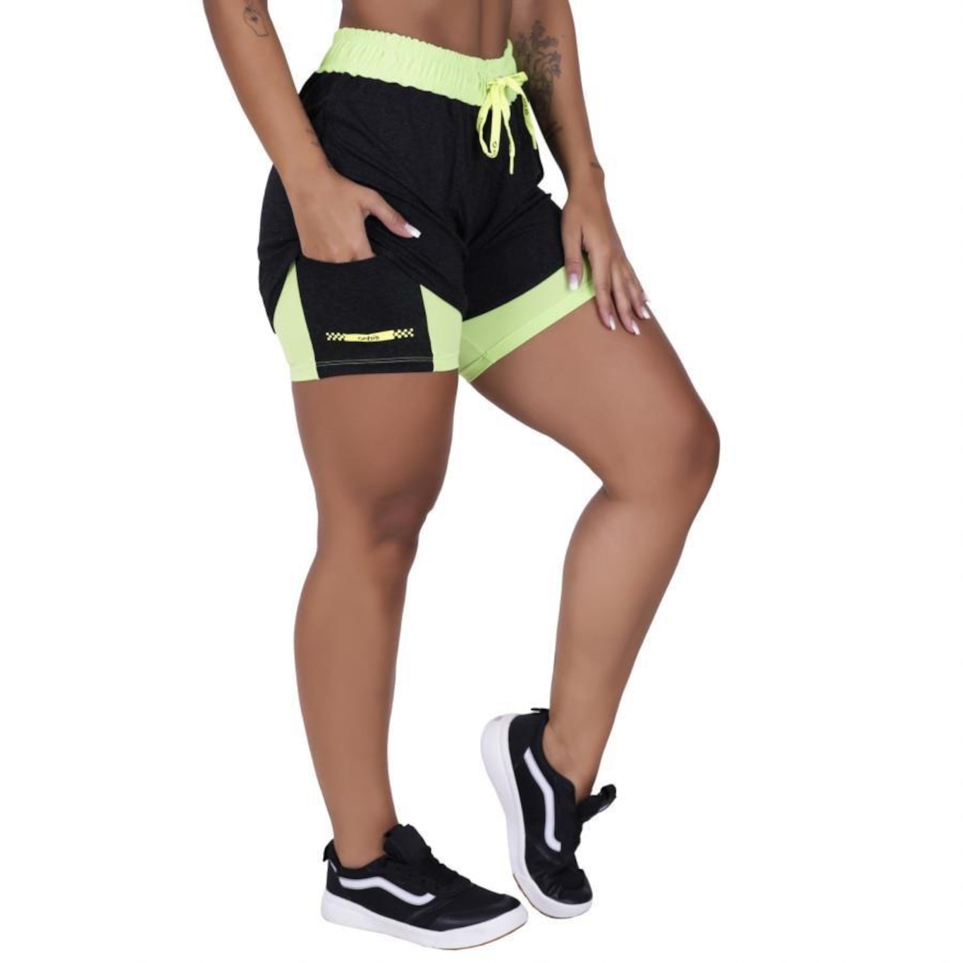 Shorts de Corrida Orbis com Bolso - Feminino - Foto 2