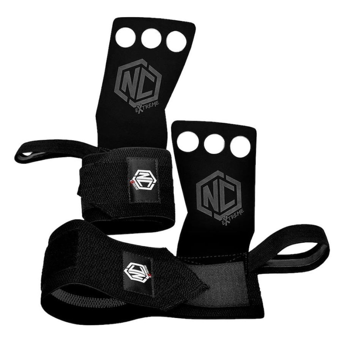 Grip Panther Claw NC Extreme 3 Furos com Munhequeira Cross Training. - Foto 1