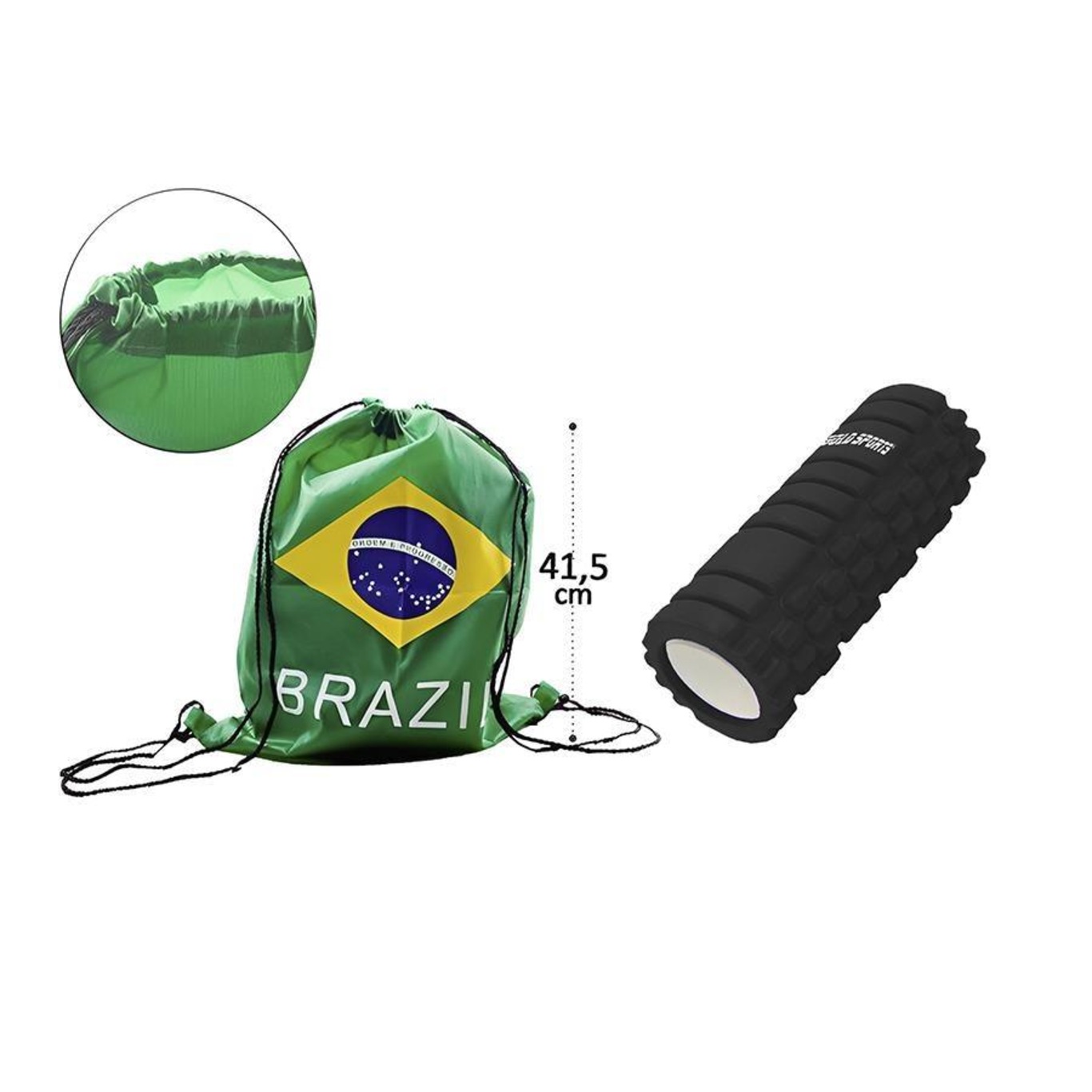 Rolo de Liberação Microfascial Gold Sports Pro II Yoga + Mochila do Brasil - Foto 2