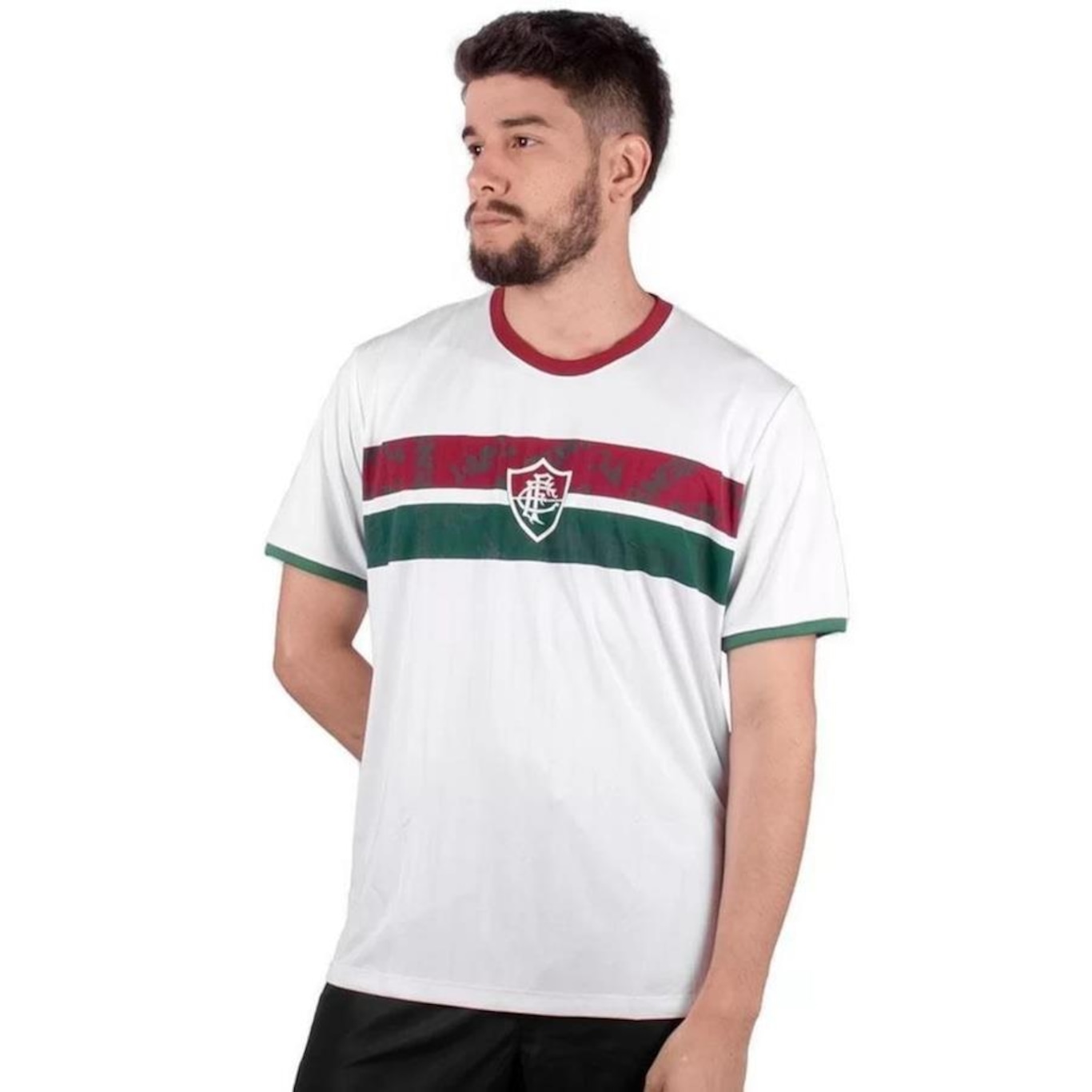 Camisa Fluminense Stencil Braziline - Masculina - Foto 3