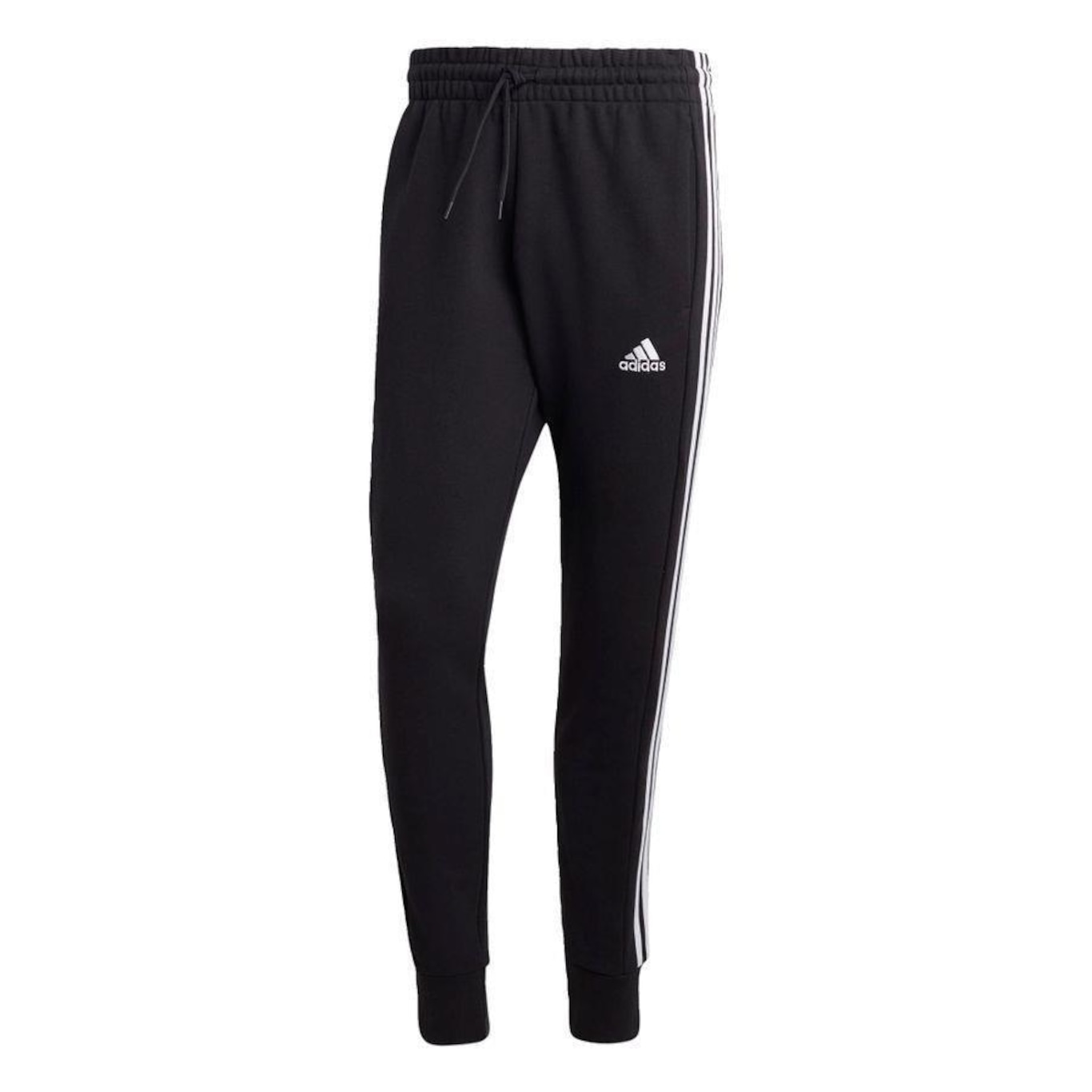 Calça adidas 3 Stripes French Terry com Punho - Masculina - Foto 1