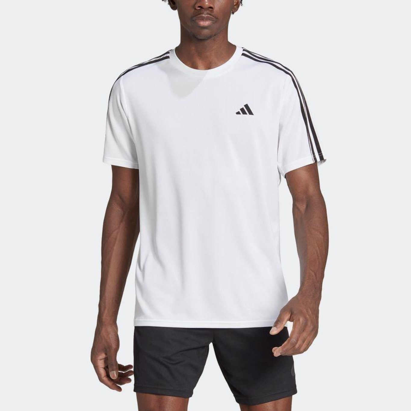 Camiseta adidas Essesntials 3 Listras - Masculina - Foto 5