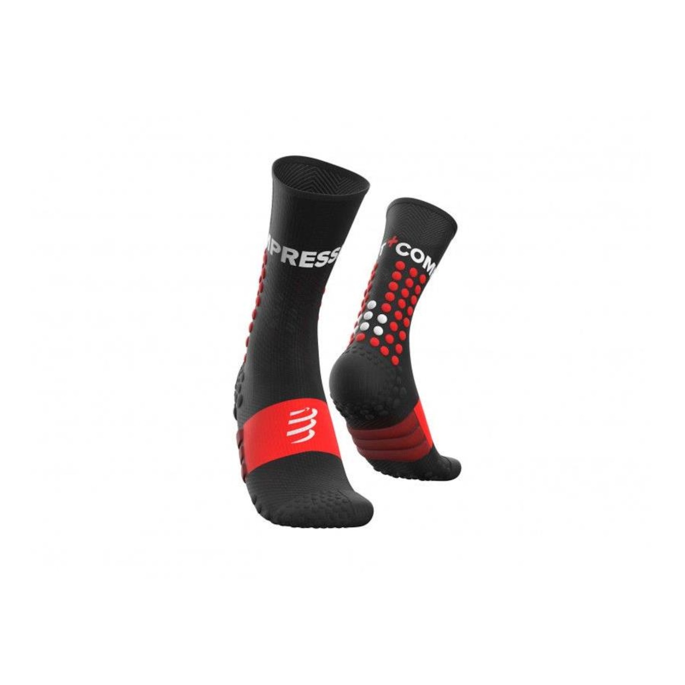 Meia de Compressão para trilha Compressport Ultra Trail Socks V4 - Unissex - Foto 2