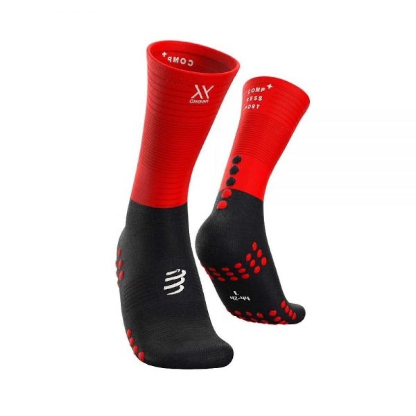 Meia de Compressão Média Compressport Mid Compression Socks Oxygen - Unissex - Foto 1