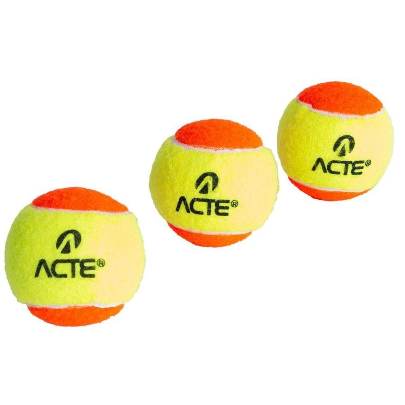 Kit de Bolas para Beach Tennis Acte Sports Stage 2 ITF - 3 Bolas - Foto 1