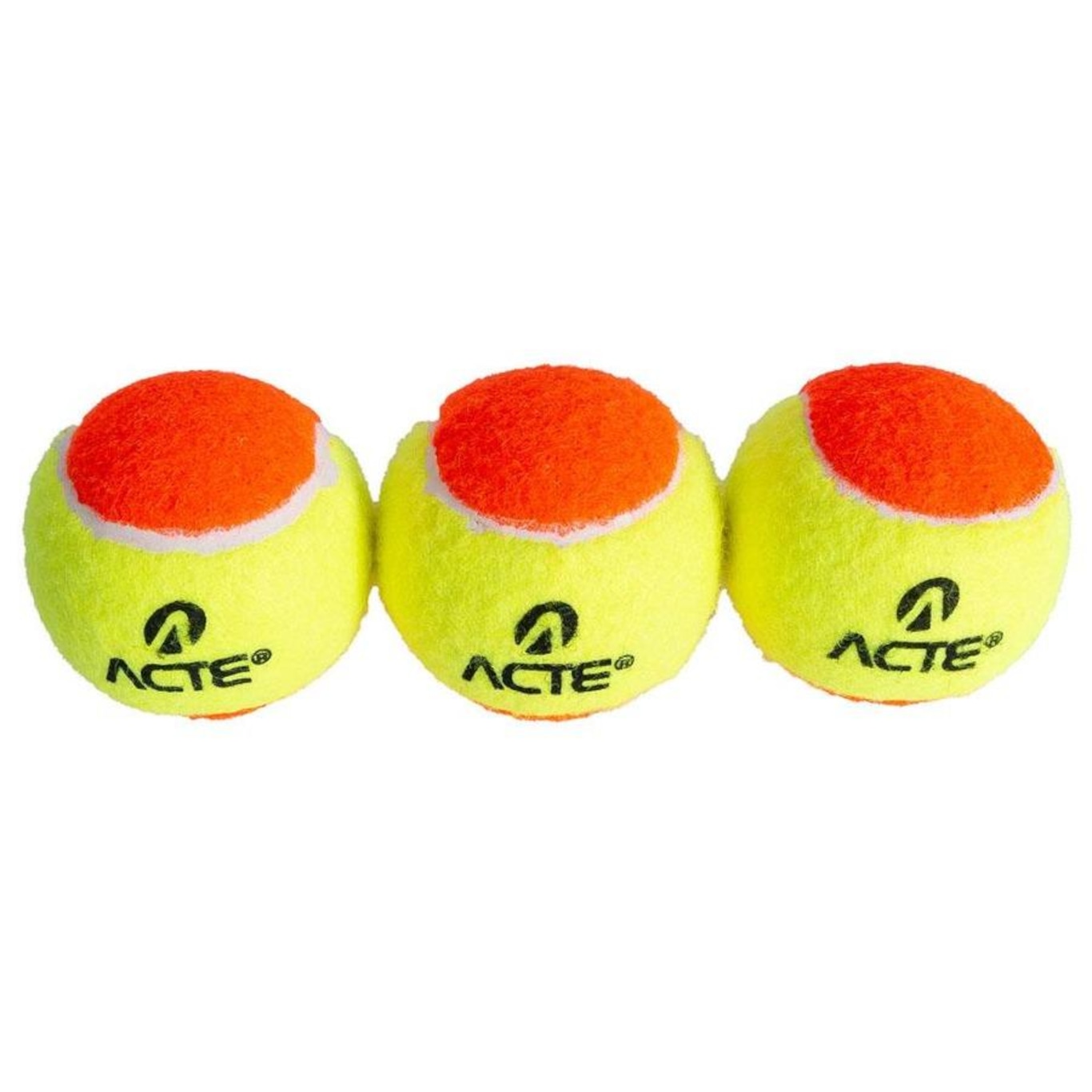 Kit de Bolas para Beach Tennis Acte Sports Stage 2 ITF - 3 Bolas - Foto 2