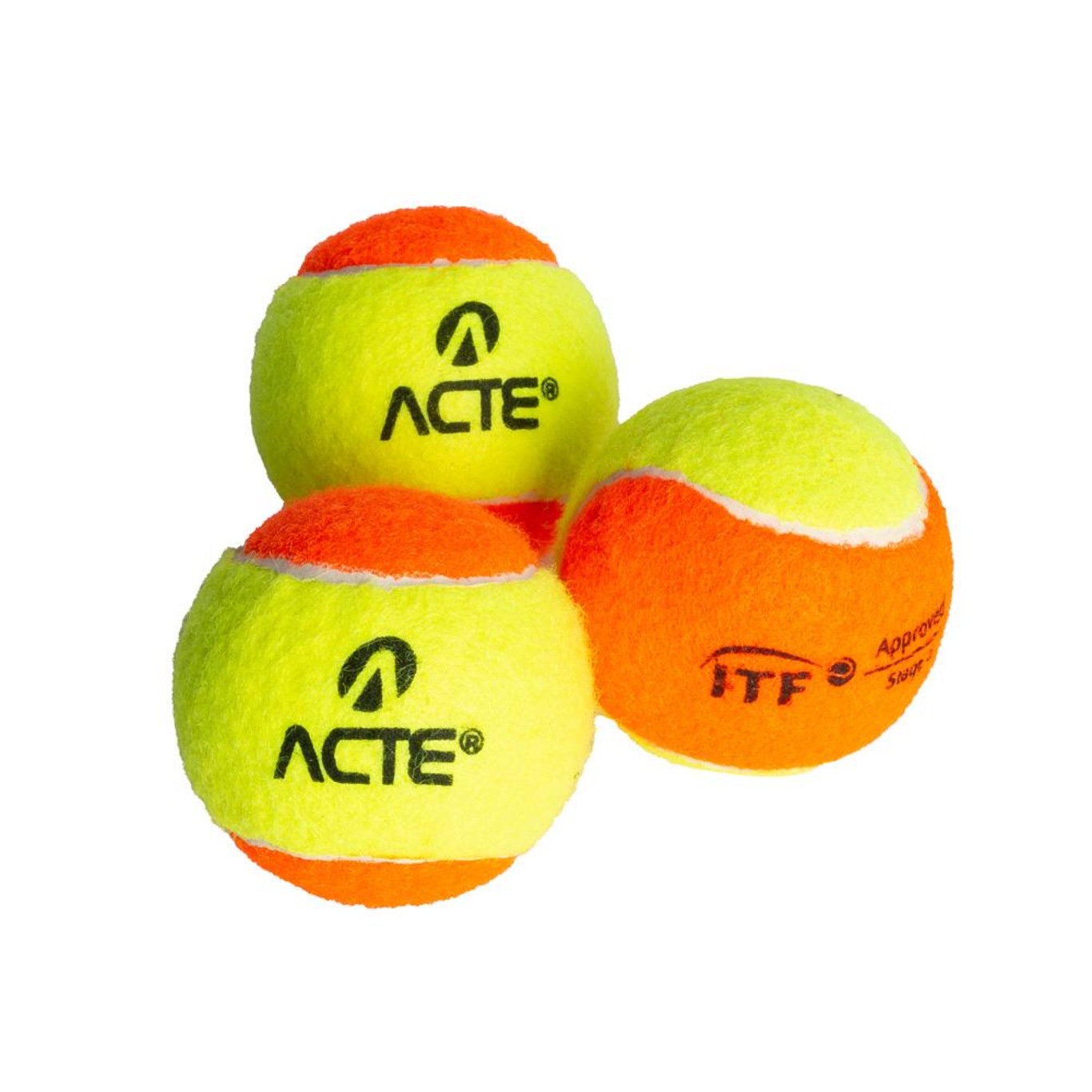 Kit de Bolas para Beach Tennis Acte Sports Stage 2 ITF - 3 Bolas - Foto 5