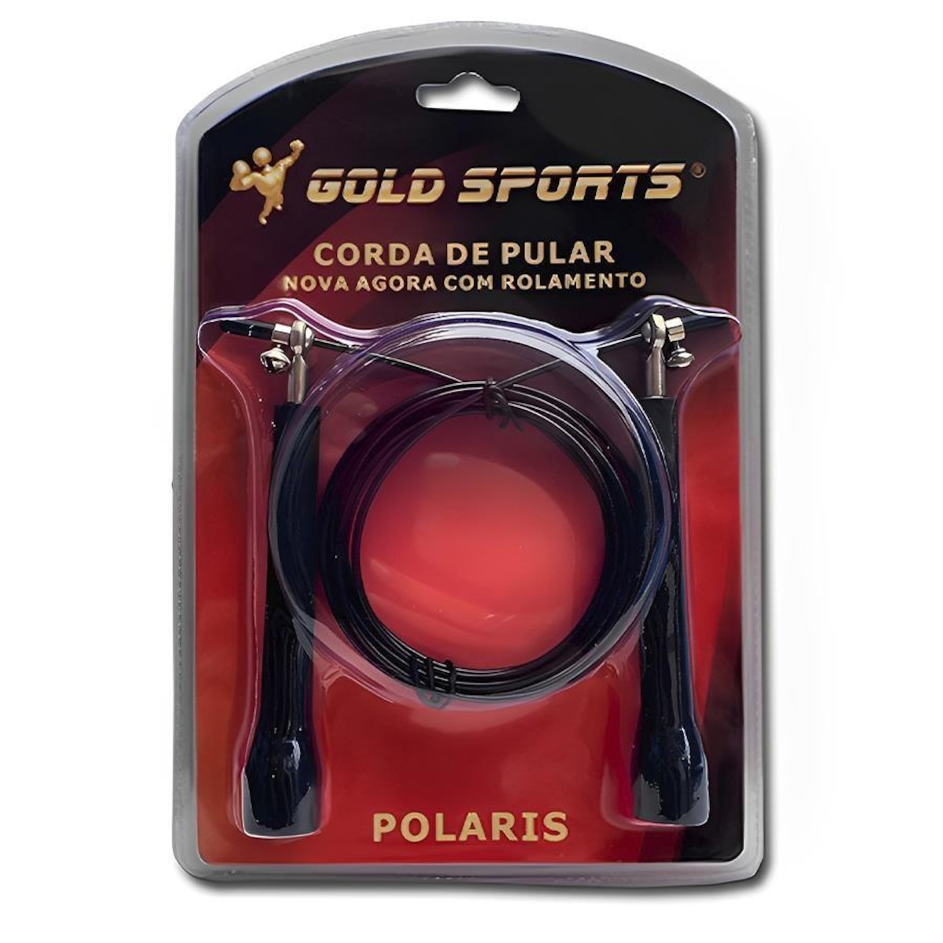 Corda de Pular Gold Sports CrossTrainer Polaris Pro II com Rolamento - 3 mts - Foto 1