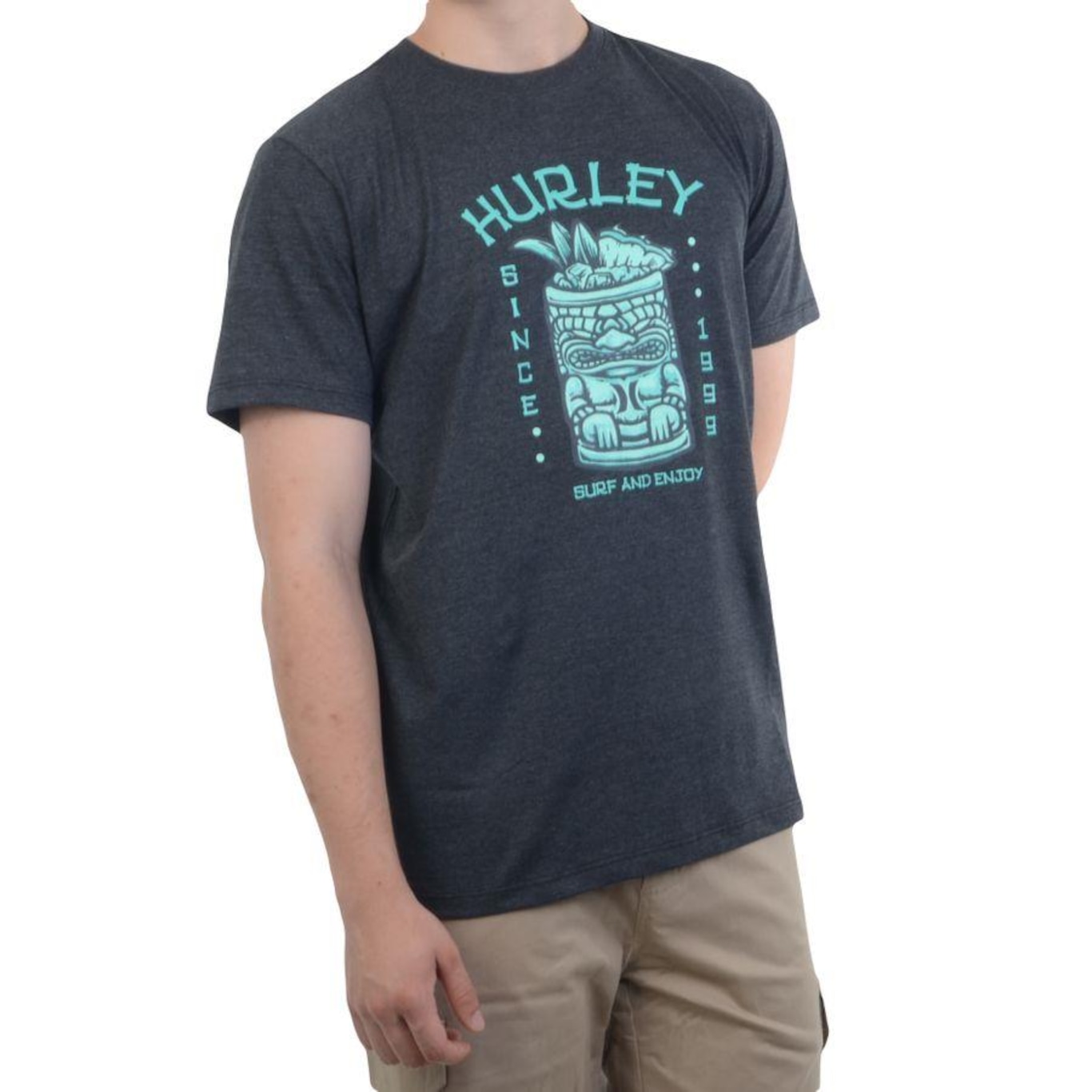 Camiseta Hurley Tiki Drink - Masculina - Foto 1