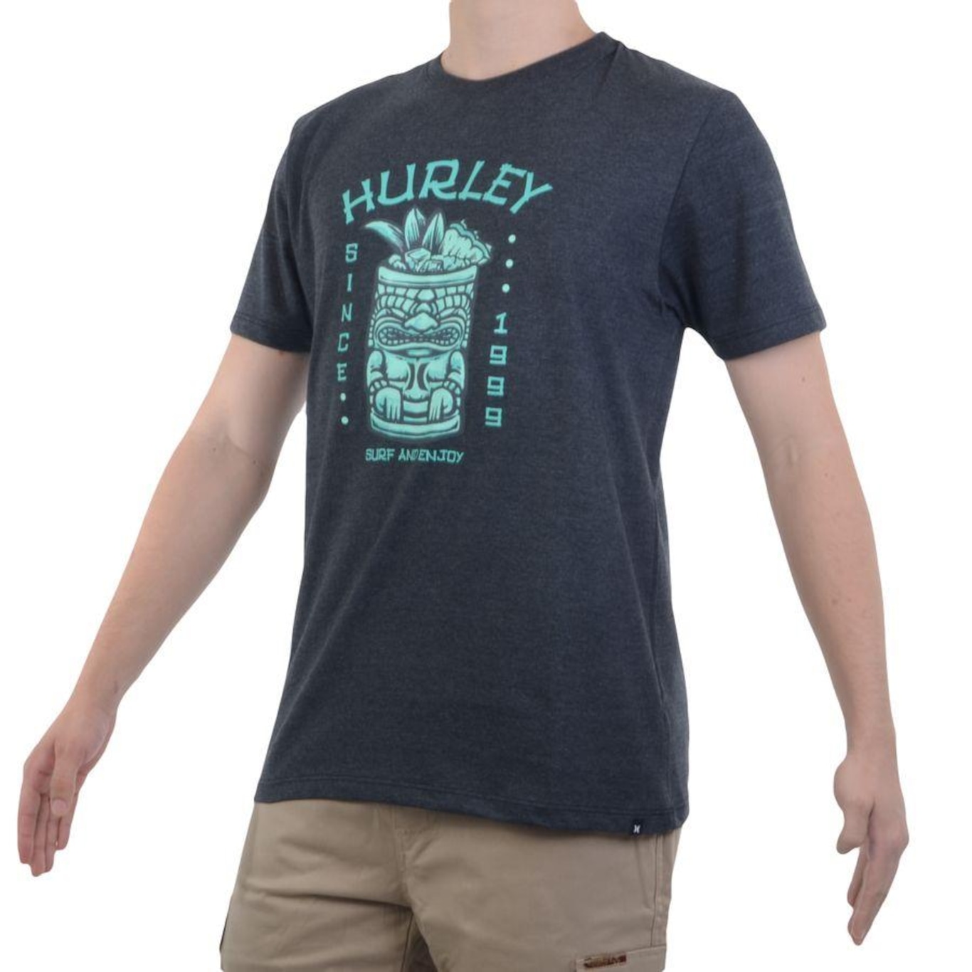 Camiseta Hurley Tiki Drink - Masculina - Foto 3