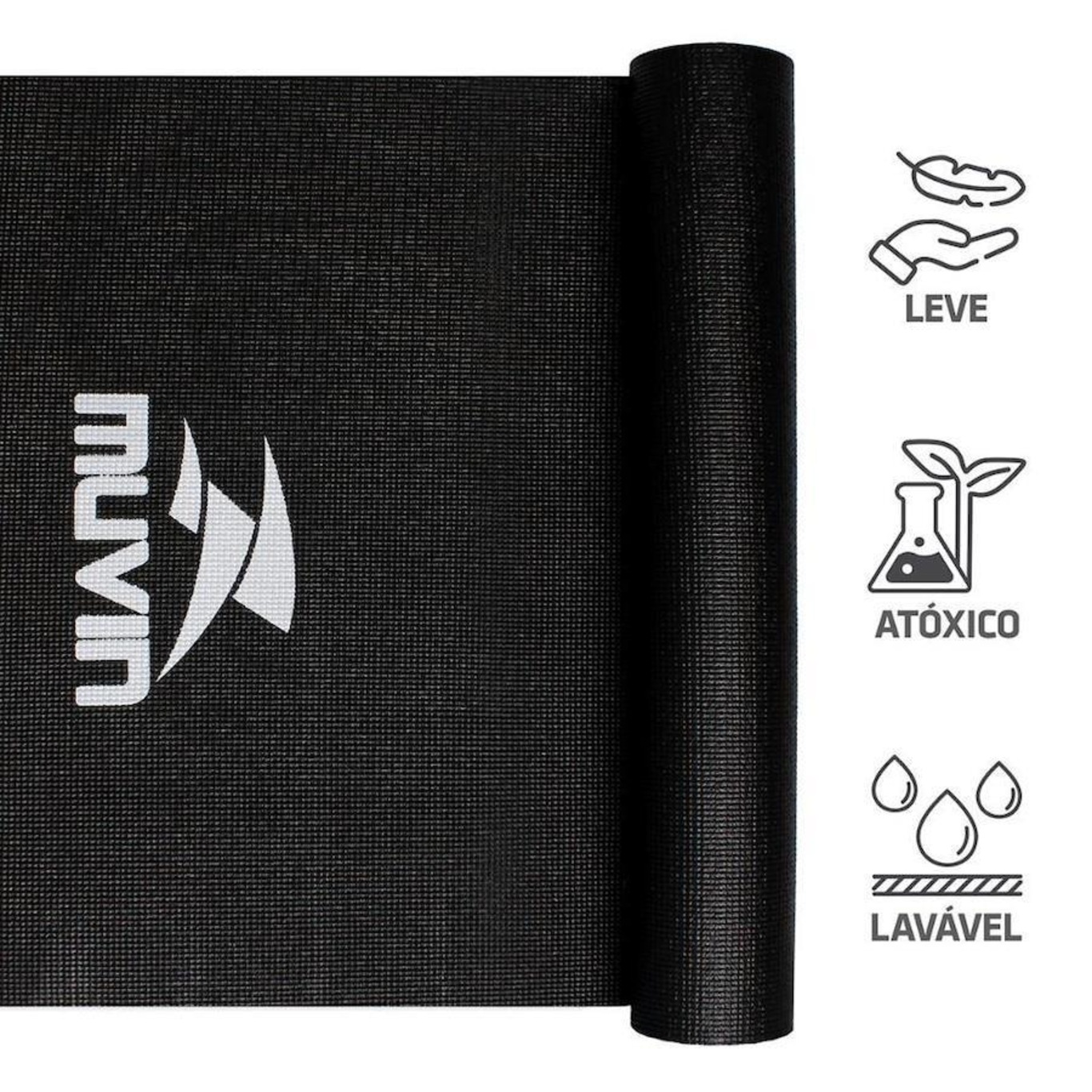 Kit de Yoga Muvin Com Tapete + Strap - 245Cm + Bolster Retangular - Foto 2