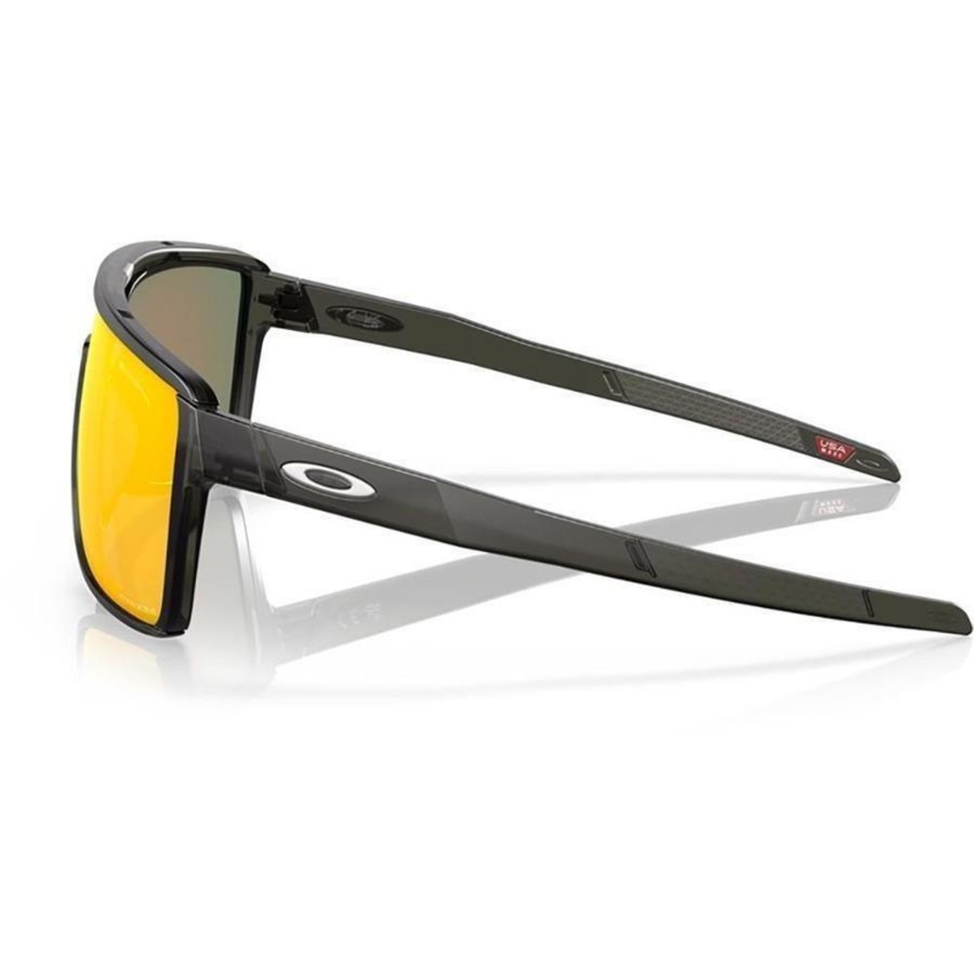 Óculos de Sol Unissex Oakley Castel Matte Grey Smoke Prizm Ruby - Foto 5