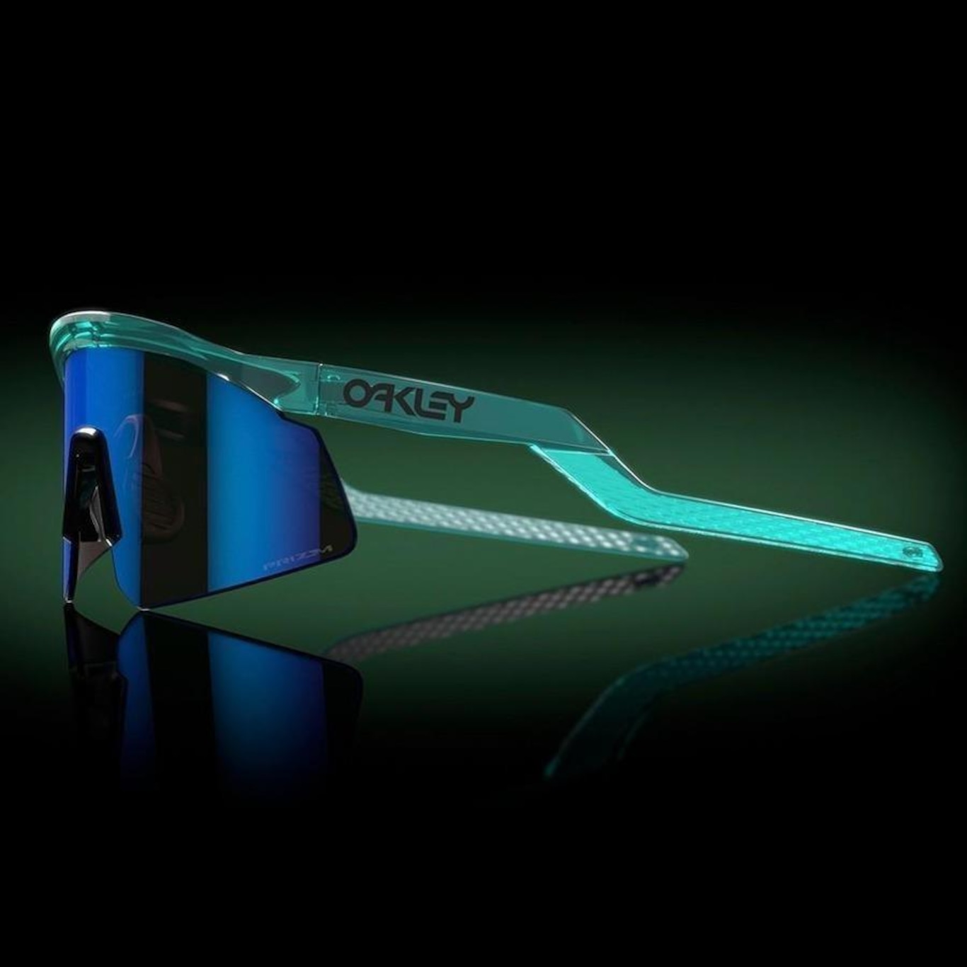 Óculos de Sol Oakley Unissex Hydra Trans Artic Surf Prizm Sapphire - Foto 2