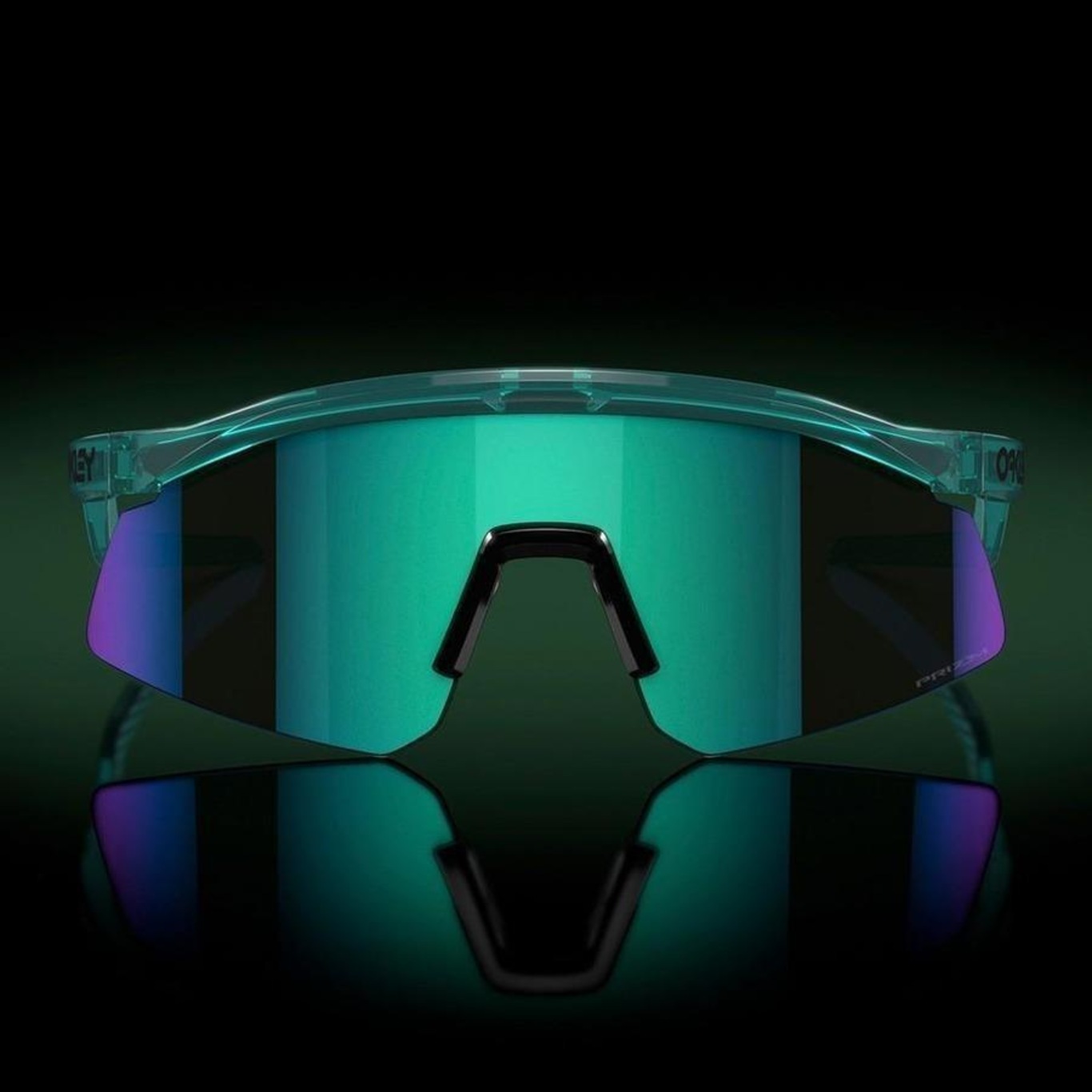 Óculos de Sol Oakley Unissex Hydra Trans Artic Surf Prizm Sapphire - Foto 4