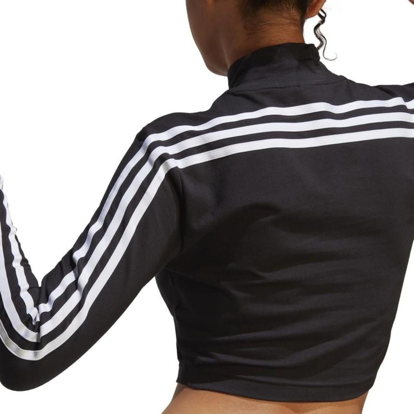 Blusa Cropped Manga Longa Adidas Sportswear Icons