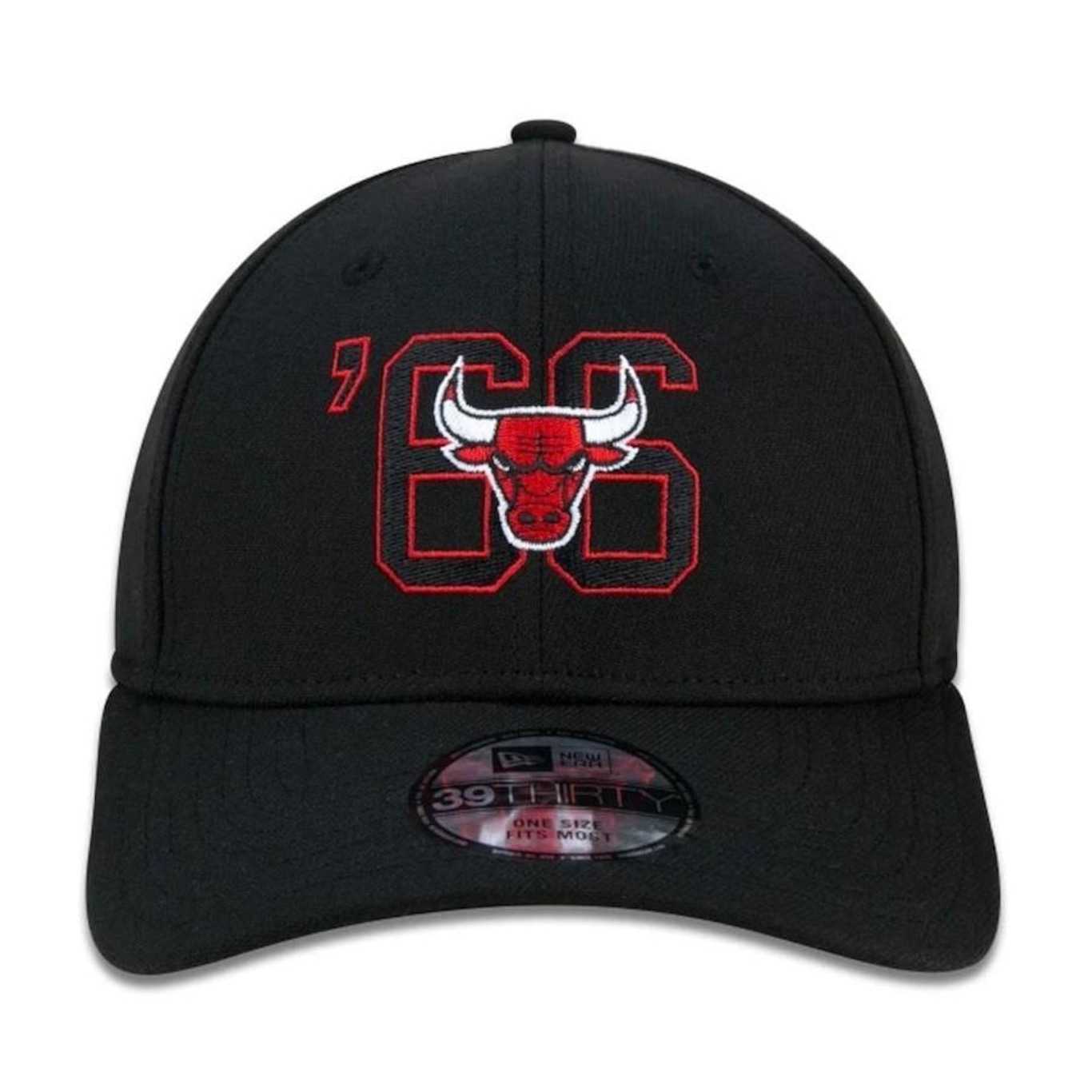 Boné Aba Curva New Era 39Thirty NBA Chicago Bulls Core - Fechado - Adulto - Foto 3