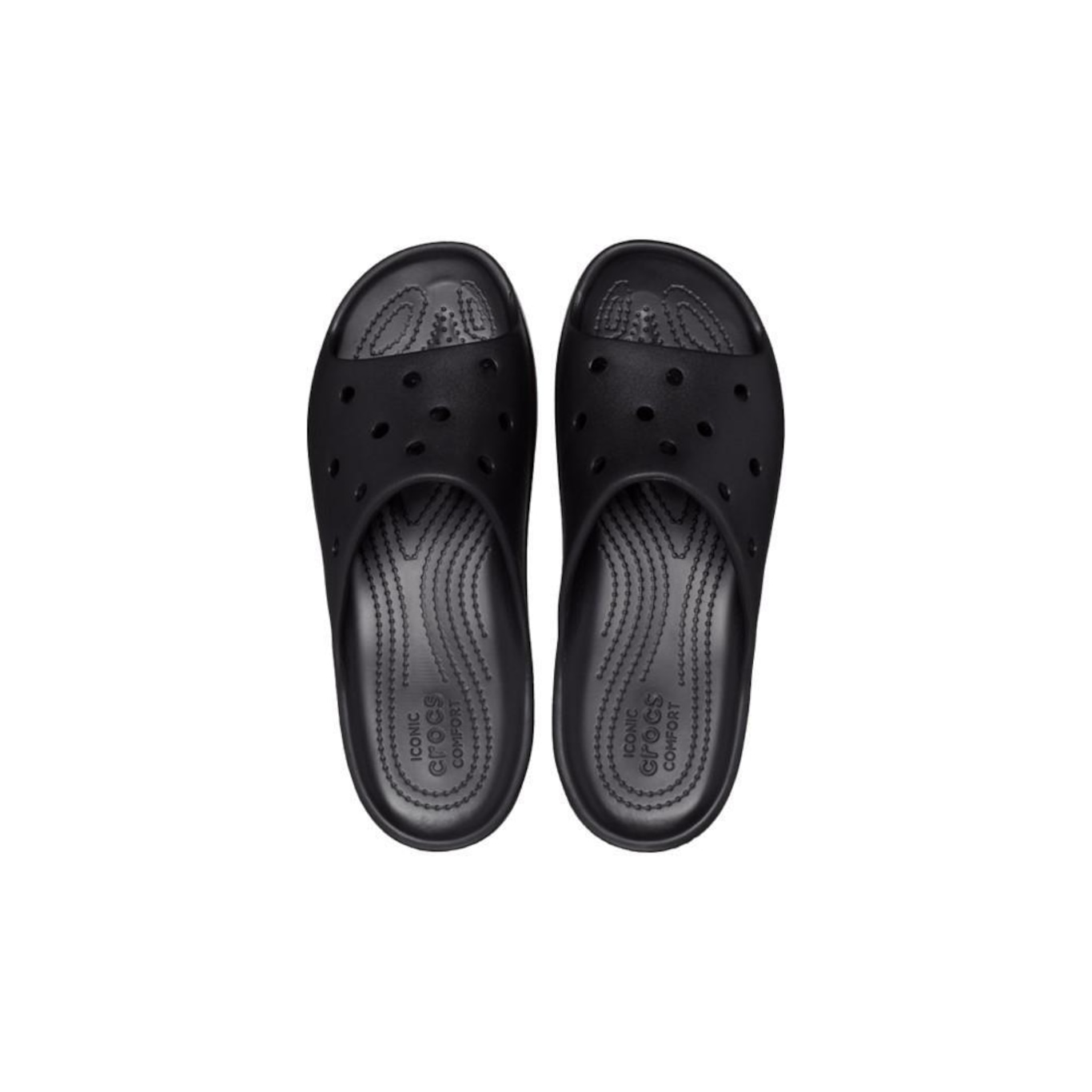 Chinelo Slide Crocs Classic Plataform - Feminino - Foto 5