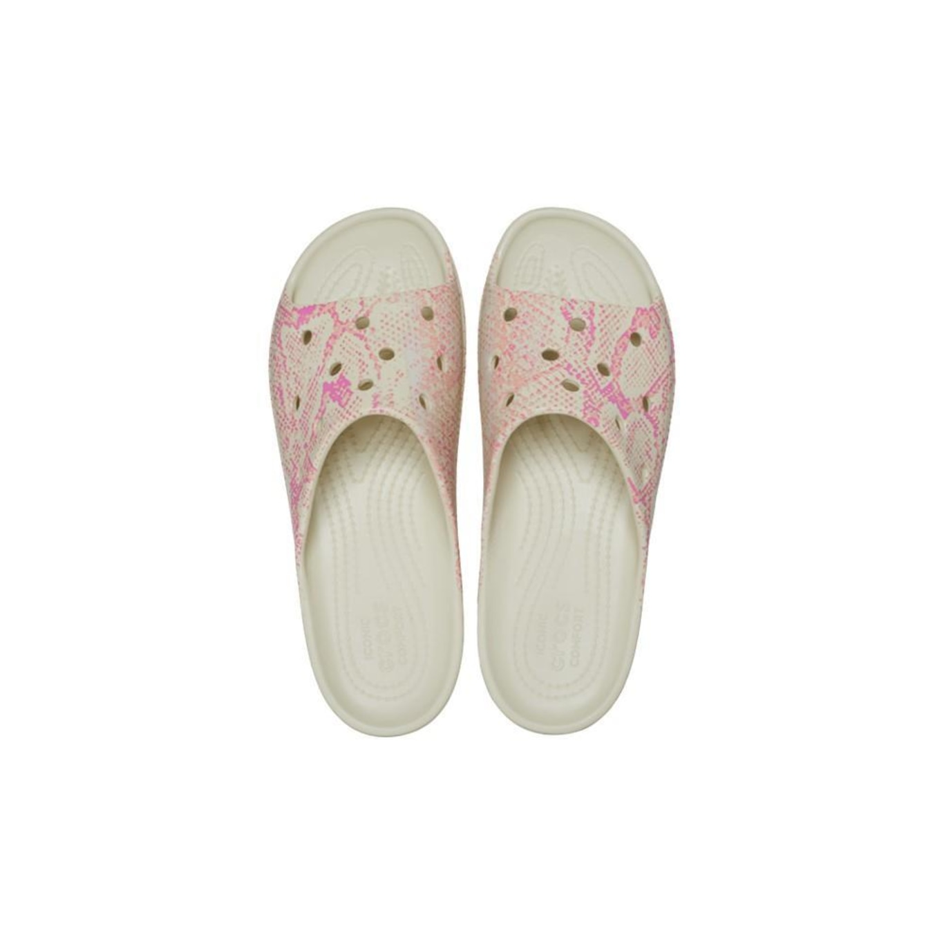 Chinelo Slide Crocs Classic Plataform Snake Print - Feminino - Foto 5