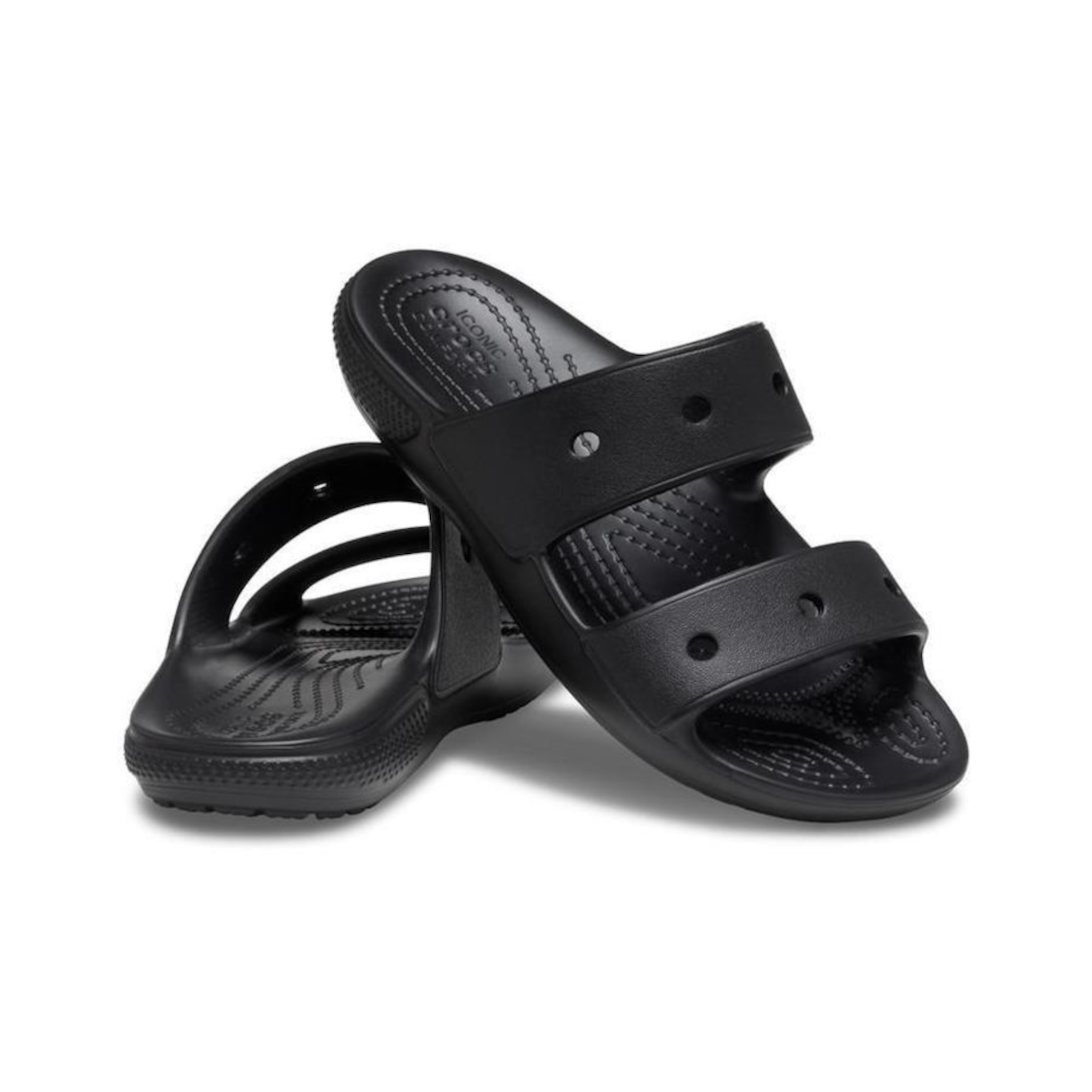 Chinelo Slide Crocs Classic Sandal K - Infantil - Foto 2