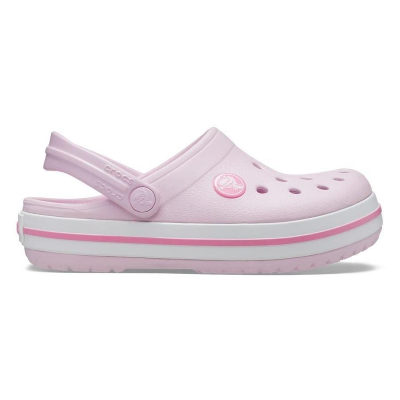 Sandália Crocs Crocband Clog Kids Ballerina - Infantil - Foto 1