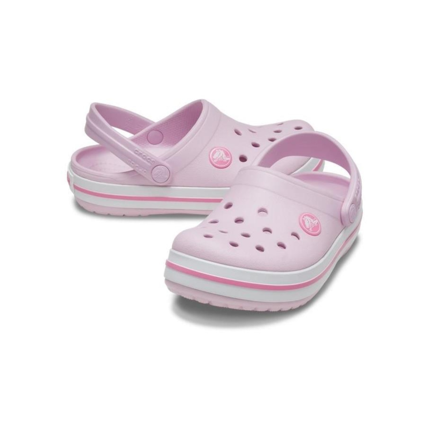 Sandália Crocs Crocband Clog Kids Ballerina - Infantil - Foto 3