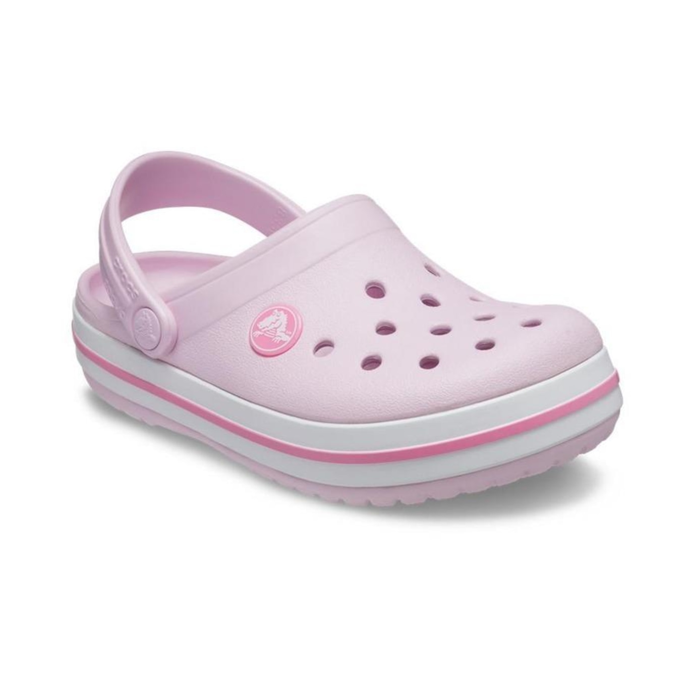 Sandália Crocs Crocband Clog Kids Ballerina - Infantil - Foto 5