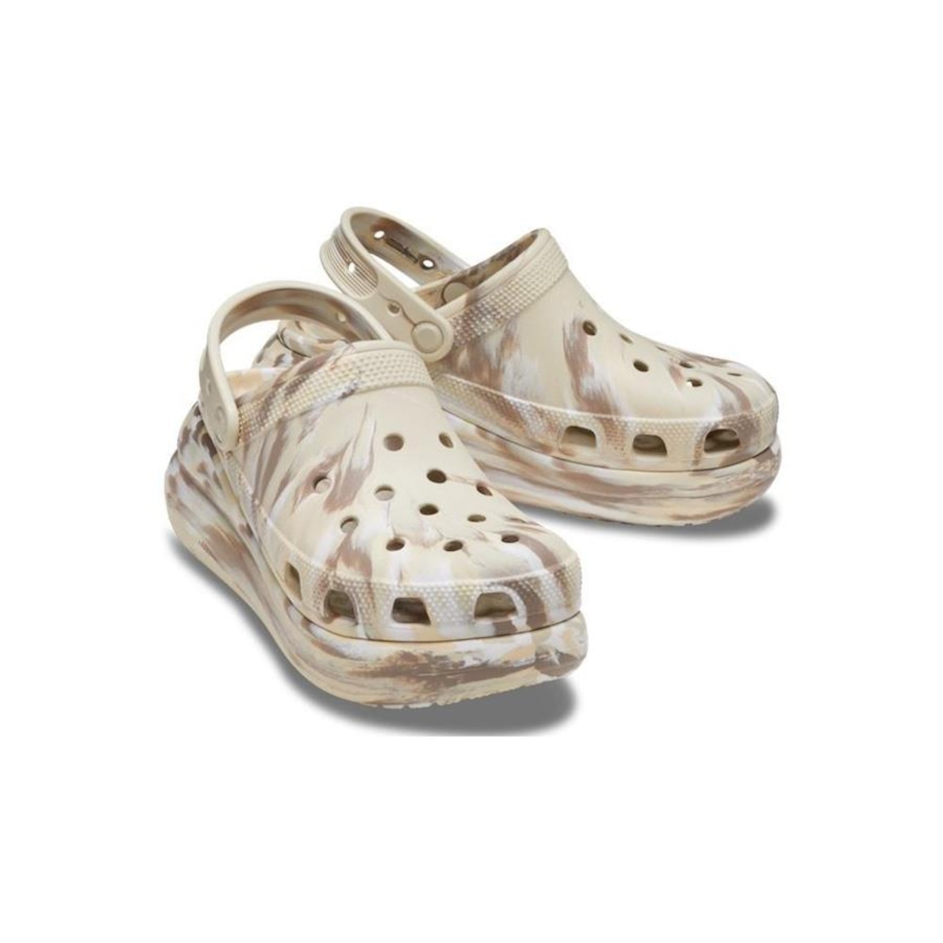 Chinelo Crocs Classic Marbled Clog - Unissex - Foto 3