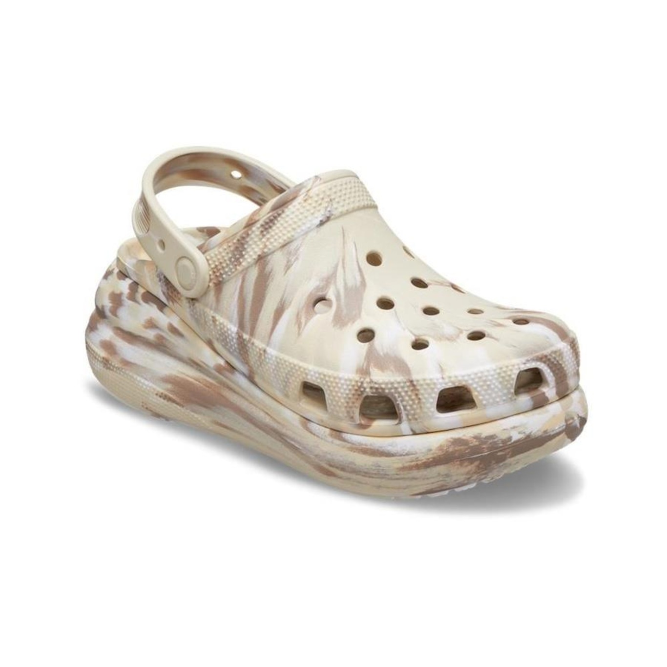 Chinelo Crocs Classic Marbled Clog - Unissex - Foto 4