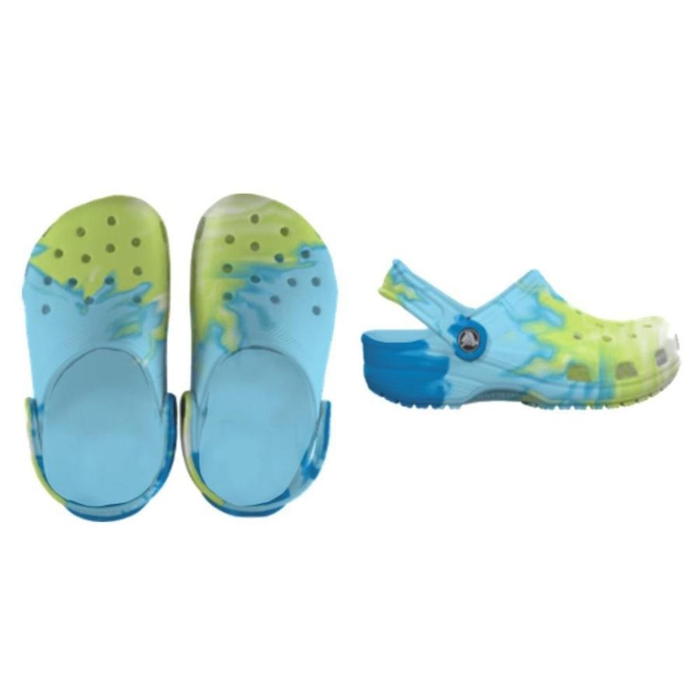 Kids 2025 ombre crocs